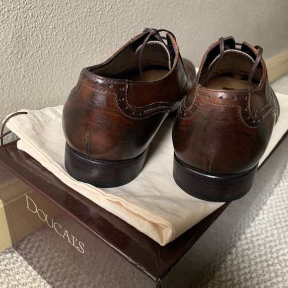 Doucal’s Wingtip Oxford Vera Cuoio Mens Shoes. main image 4